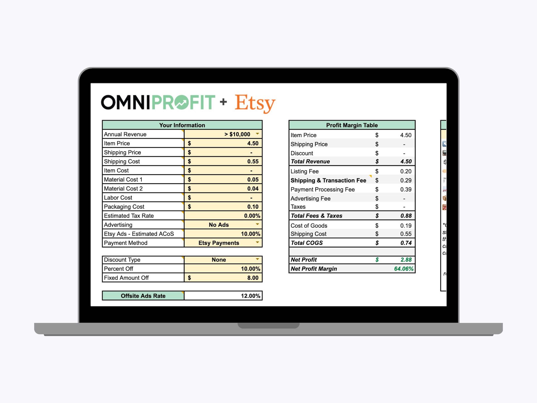 Ecommerce template directory omni profit